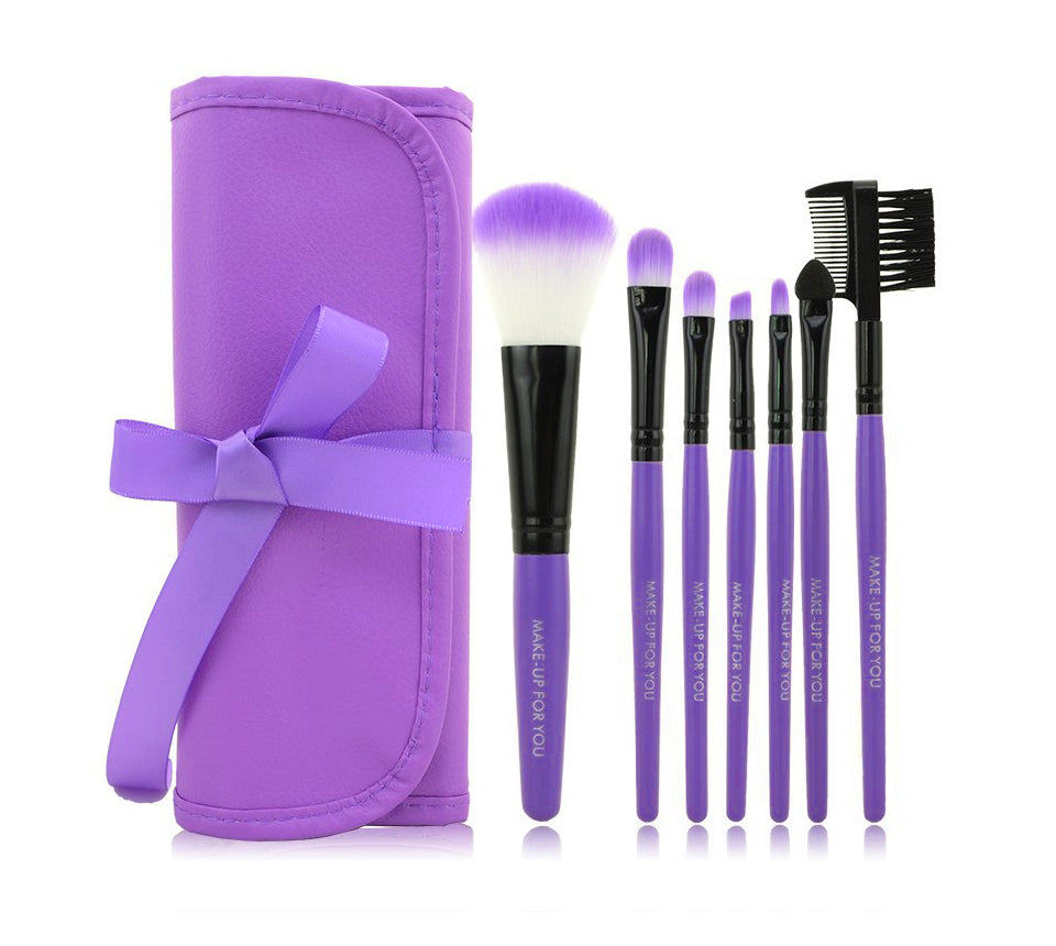 7 Portable Full Makeup Brushes - Luxury Look