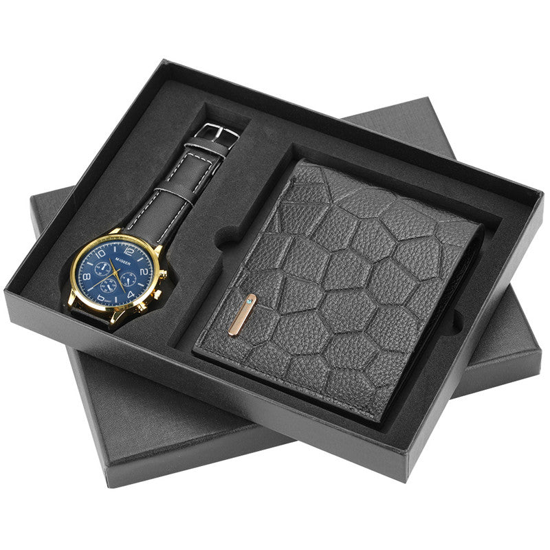 Wallet Cool Belt Quartz Watch Set - Luxury Look
