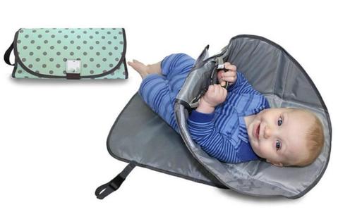 Portable Diaper Changing Pad Clutch for Newborn - Luxury Look