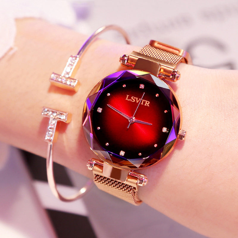 Starry Sky Magnet Waterproof Female Wristwatch - Luxury Look