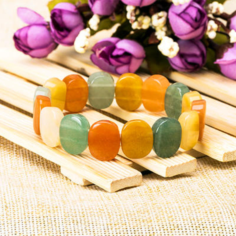Natural Crystal Colourful Bracelet - Luxury Look