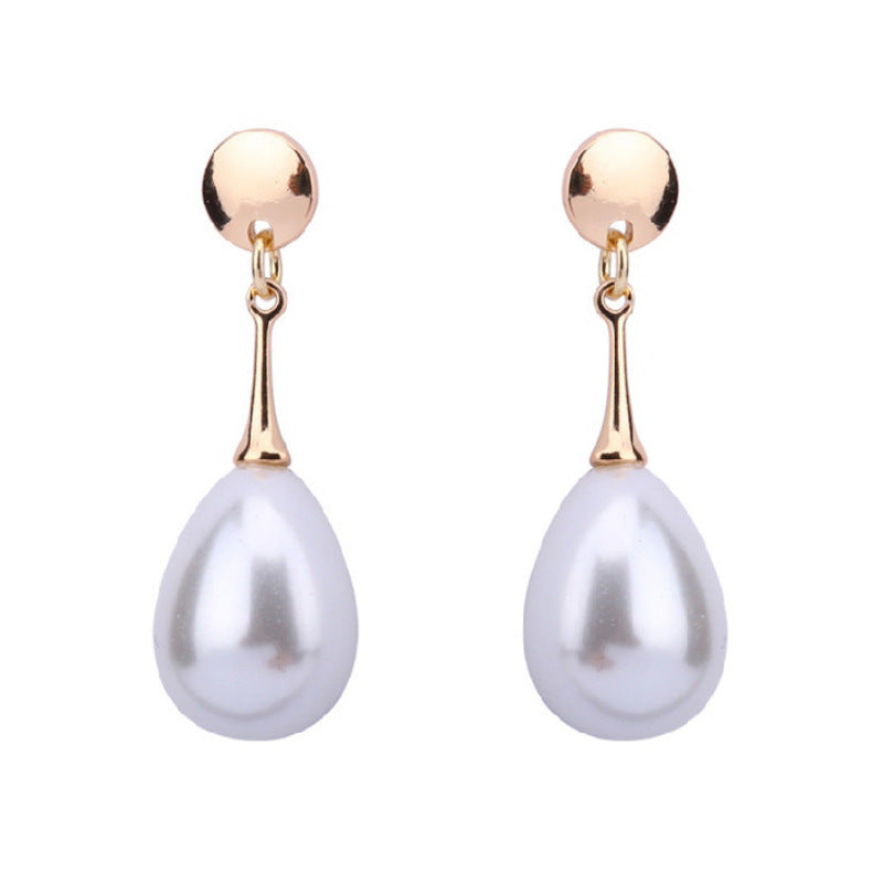 Waterdrop pearl simple earrings - Luxury Look