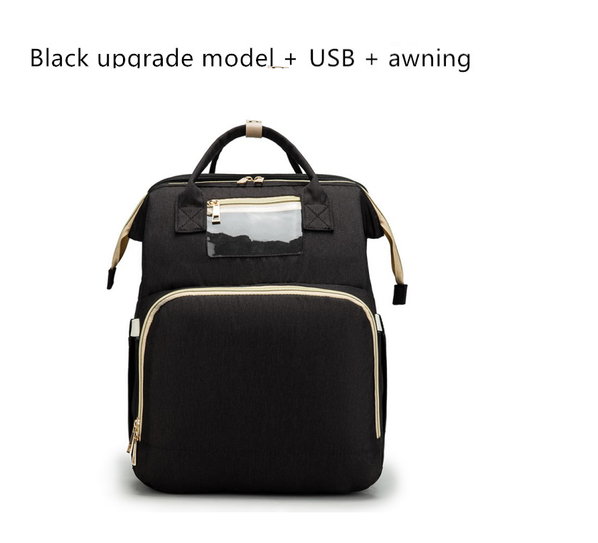 USB Charging Version Mommy bed Backpack - Luxury Look