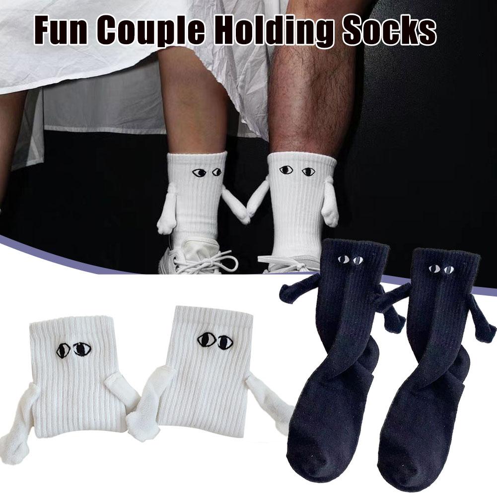 Magnetic Hand In Hand Couple Socks - Luxury Look