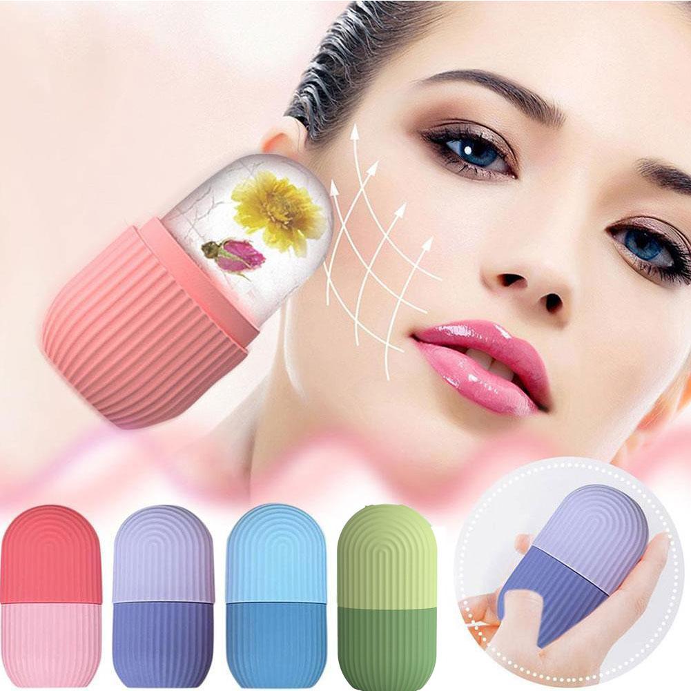 Silicone Ice Cube Tray Face Massager Roller - Luxury Look