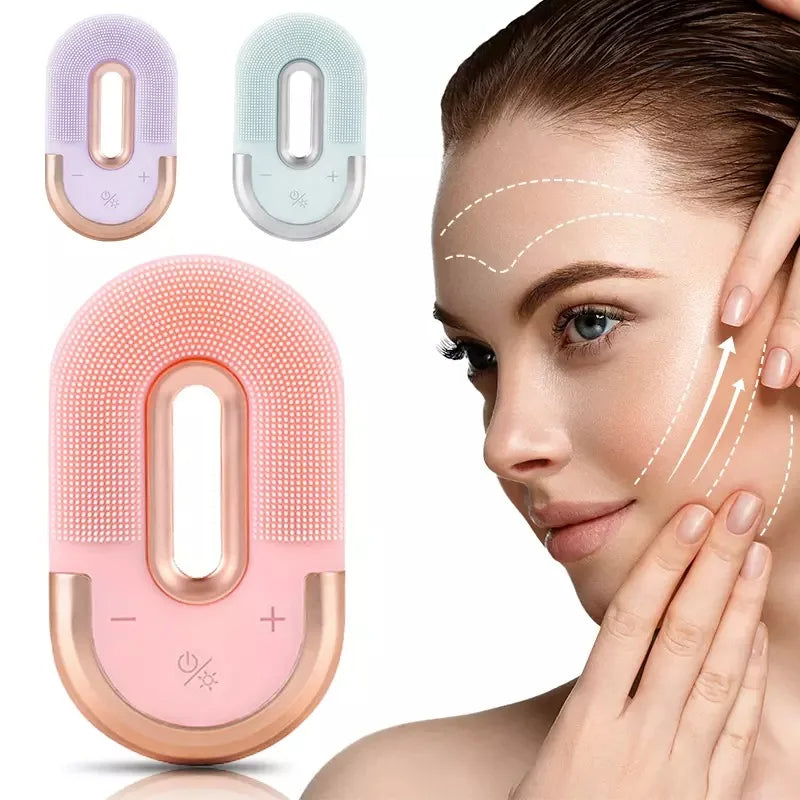 Electric Silica Gel Facial Cleanser Brush