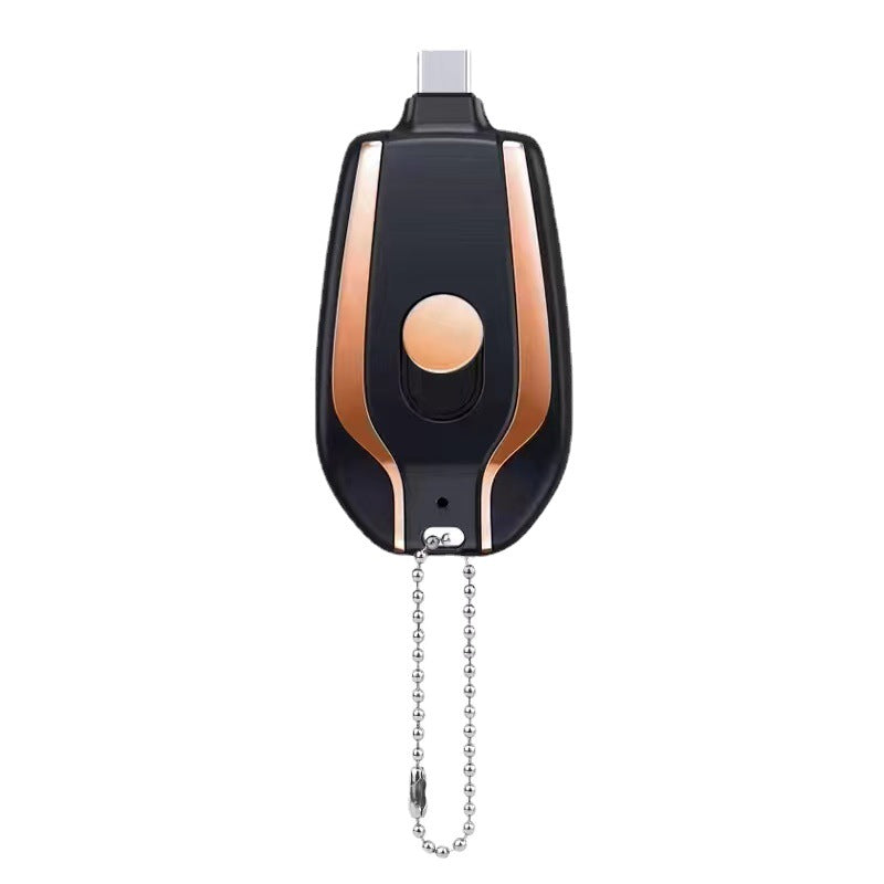 1500mAh Mini Power Emergency Pod Keychain Charger & Power Bank - Luxury Look