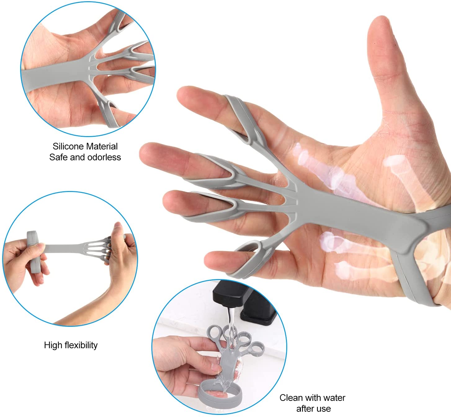 Silicone Grip Device Finger Exercise Stretcher - Luxury Look