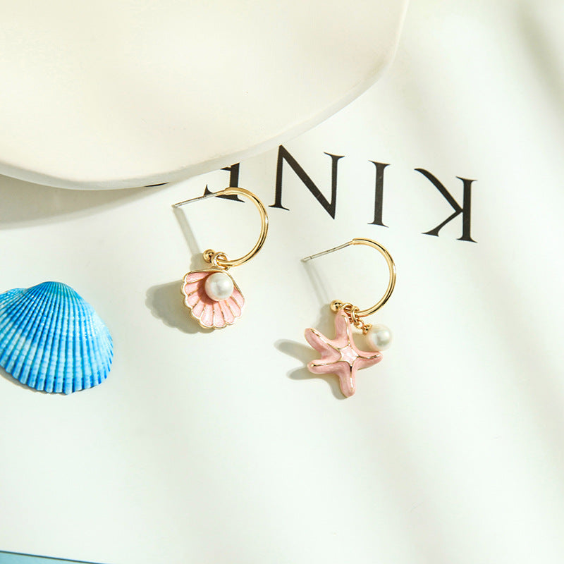 Shell pearl earrings - Luxury Look