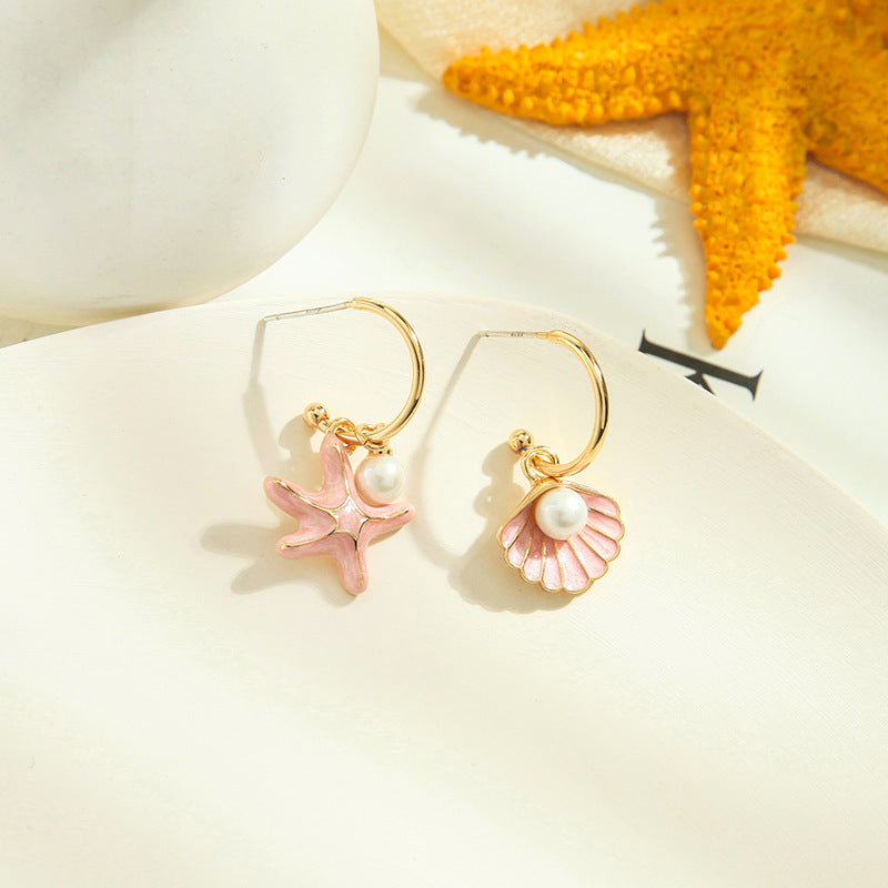 Shell pearl earrings - Luxury Look
