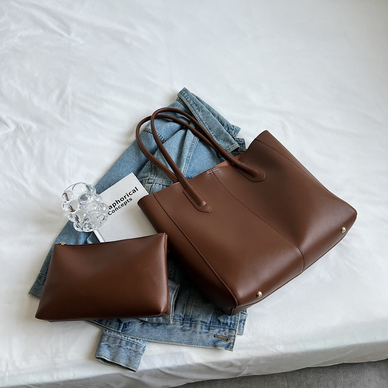 Design Textured Tote Bag - Luxury Look